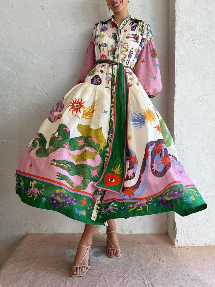 Helena | Beach Glam Pleated Loose Dress