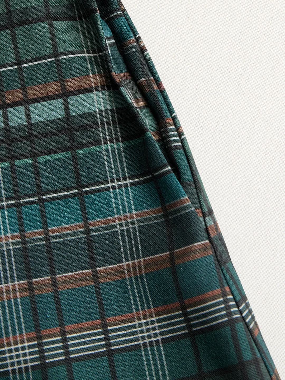 Margot | Classic Plaid Button-Down Maxi Dress