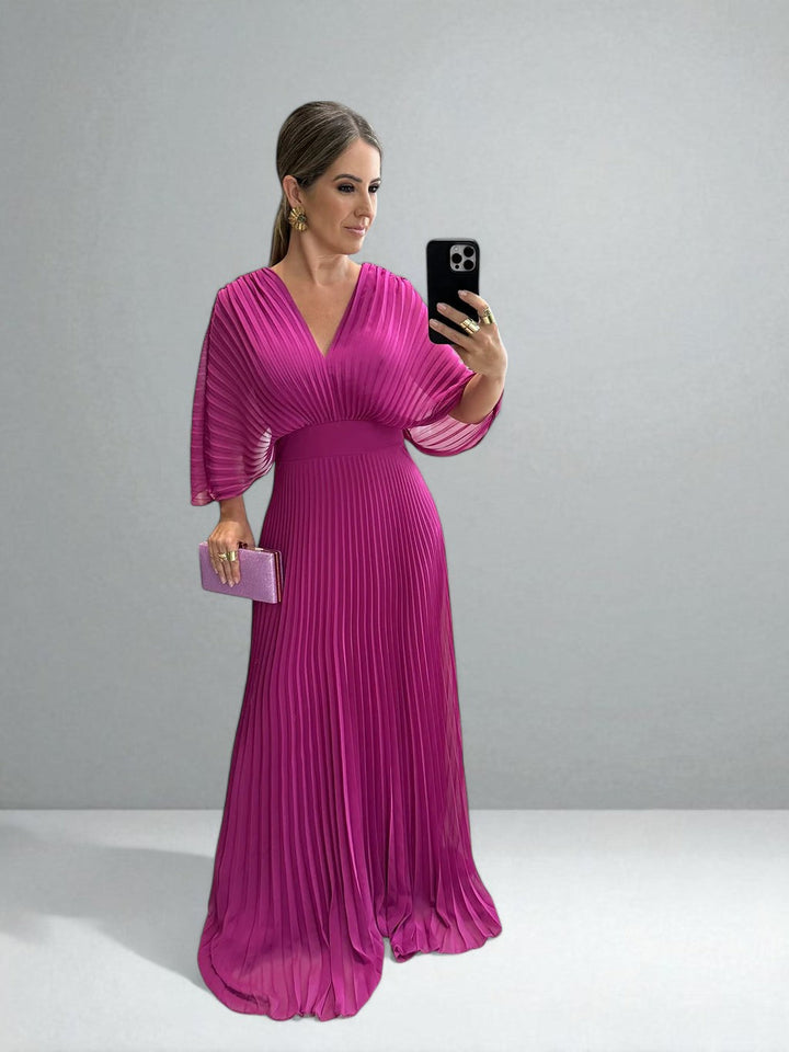 The Amara Pleated Maxi Dress