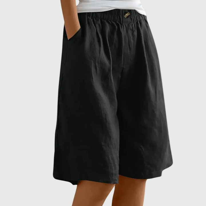 Miley | Elegant Cotton-Linen Shorts
