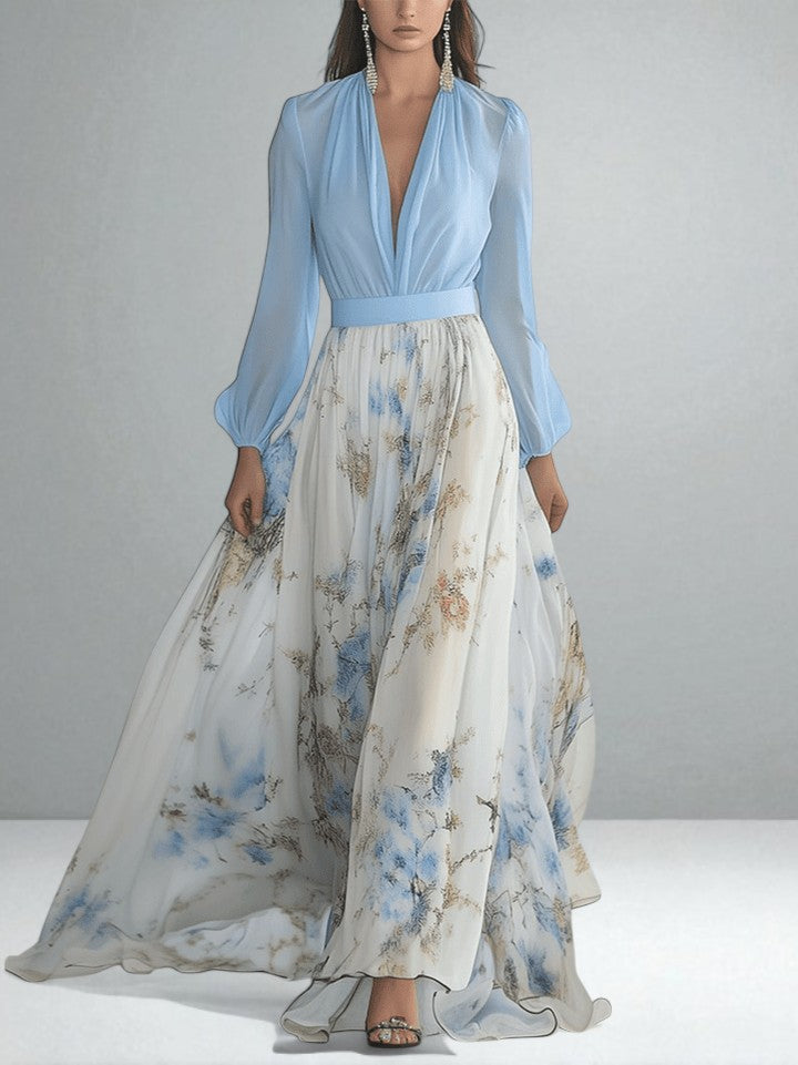 The Selene Mist Floral Dress