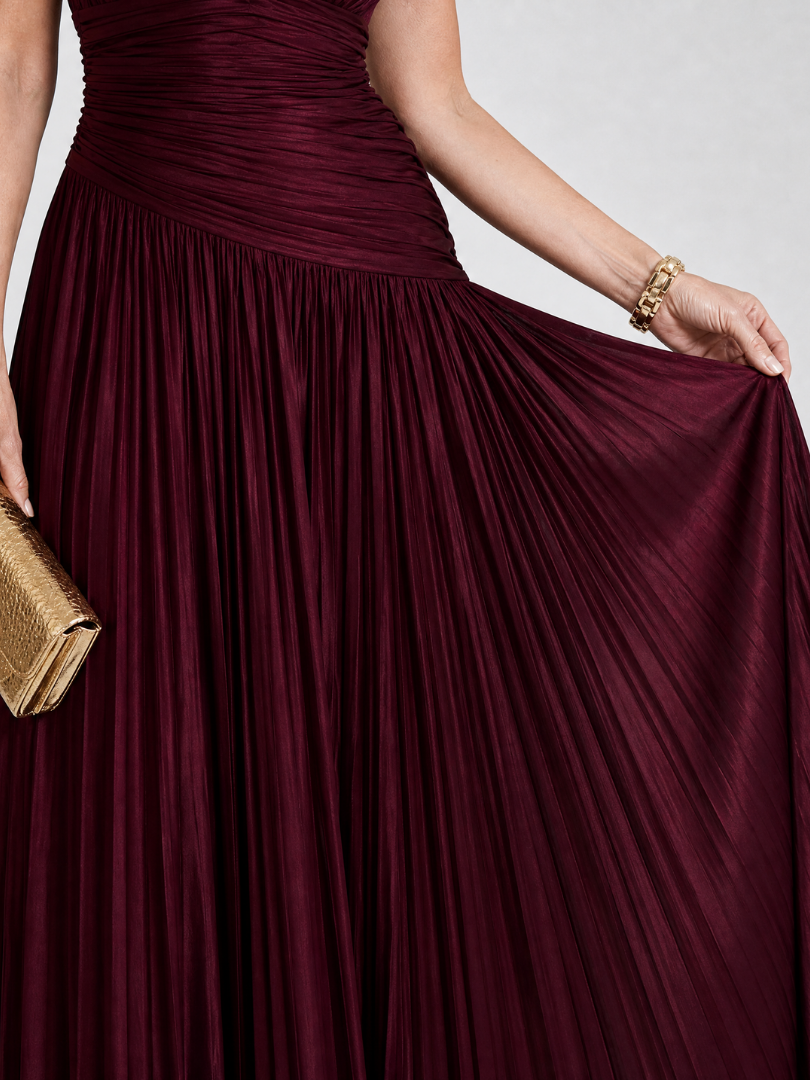 Bellamy™ | Luxe Draped Pleated Dress