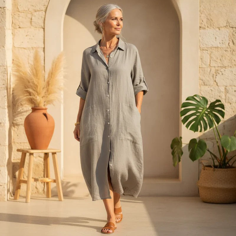 Paige - Buttoned Breeze Dress