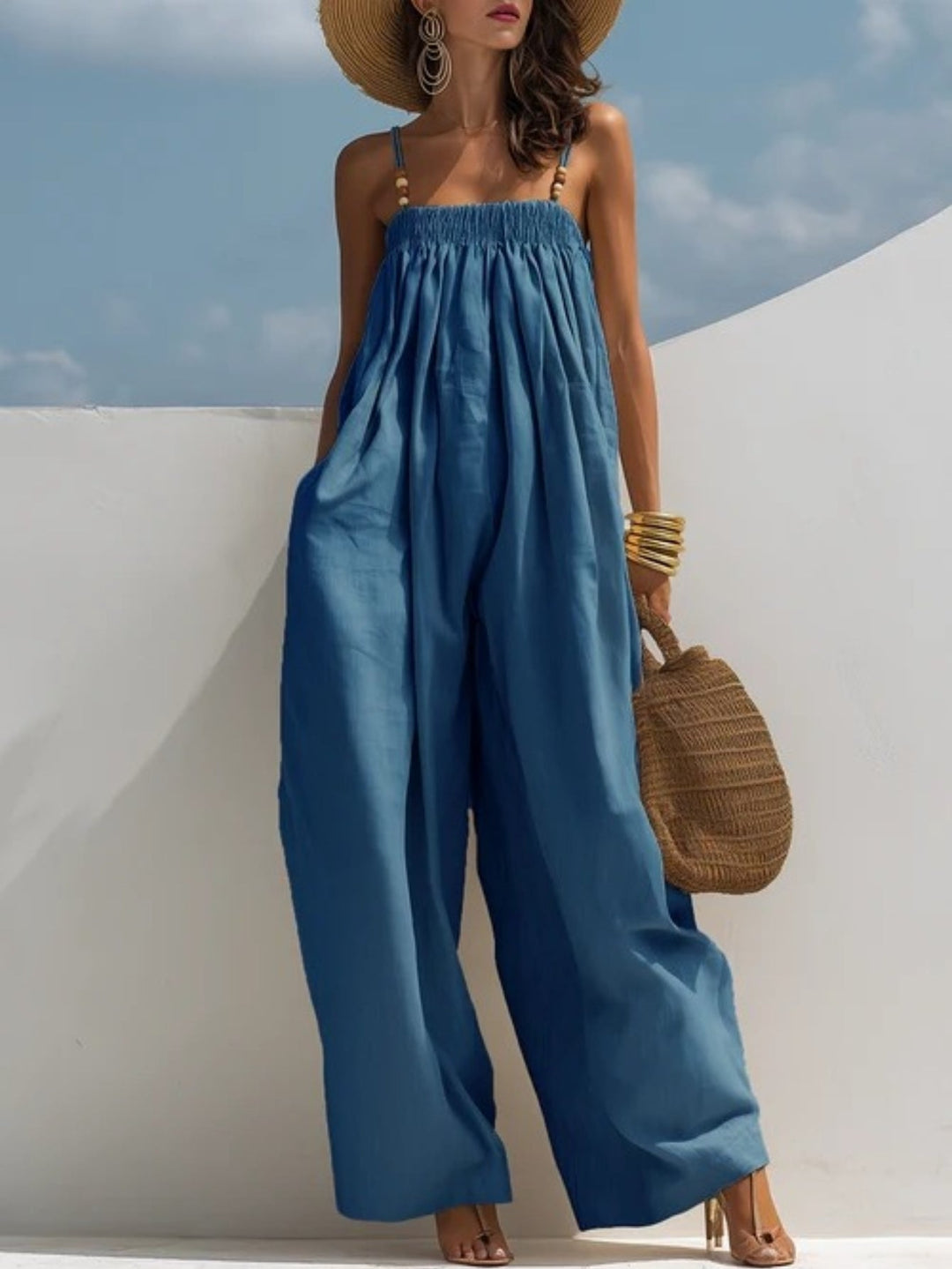 Madison | Denim Wide-Leg Jumpsuit