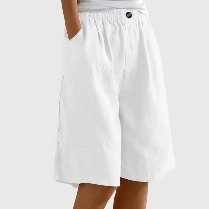 Miley | Elegant Cotton-Linen Shorts