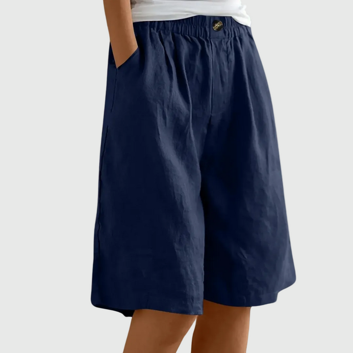 Miley | Elegant Cotton-Linen Shorts