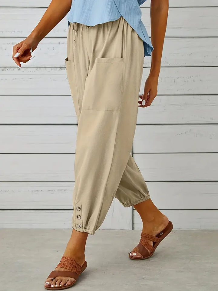 Women's Casual Drawstring Pants | Loose-Fit
