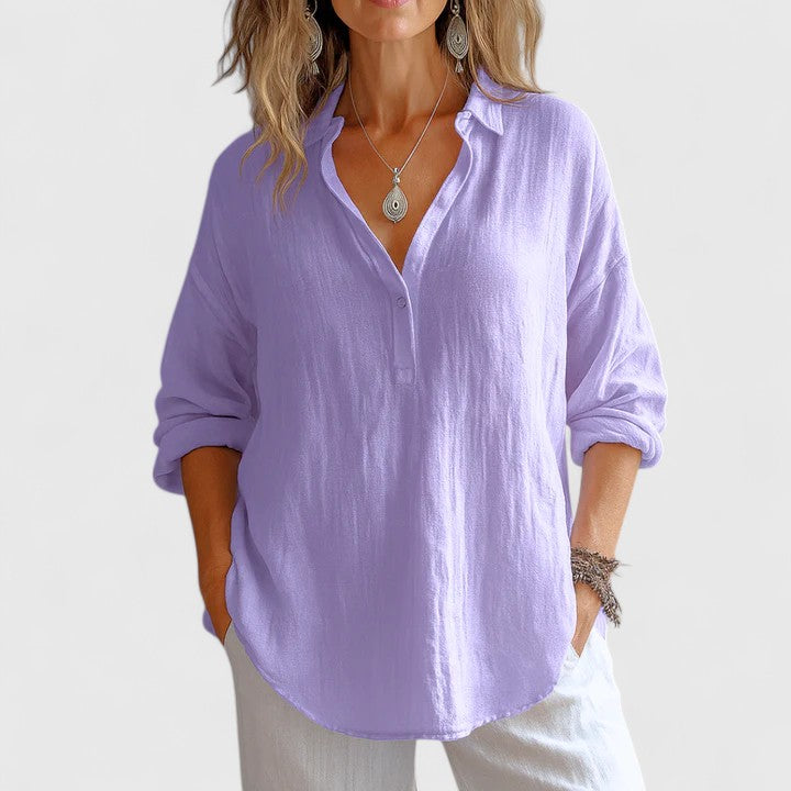 Franzina | Classic Linen Blouse