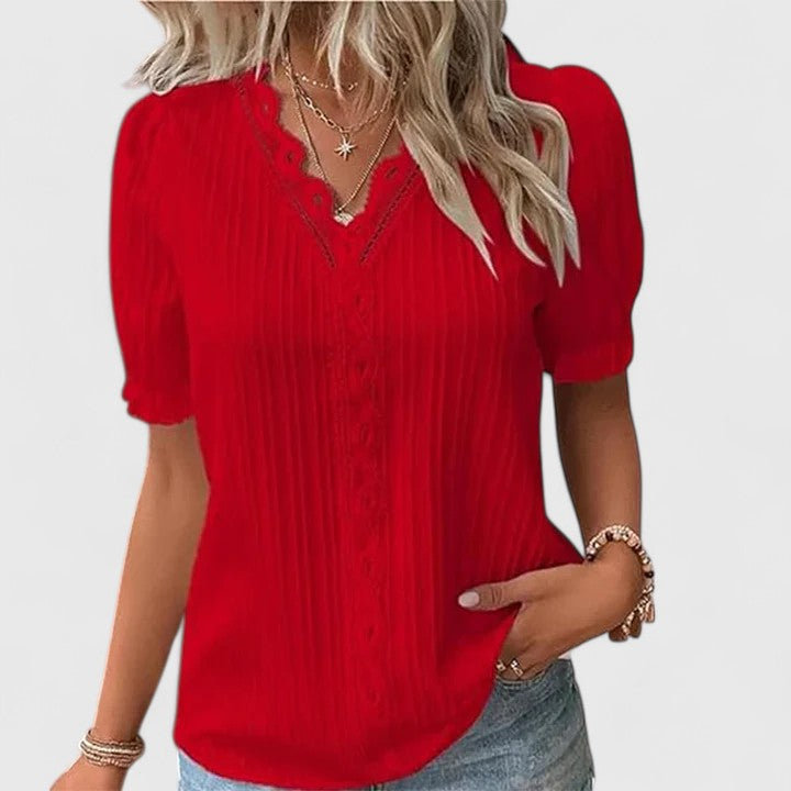 Avienne | V-Neck Blouse