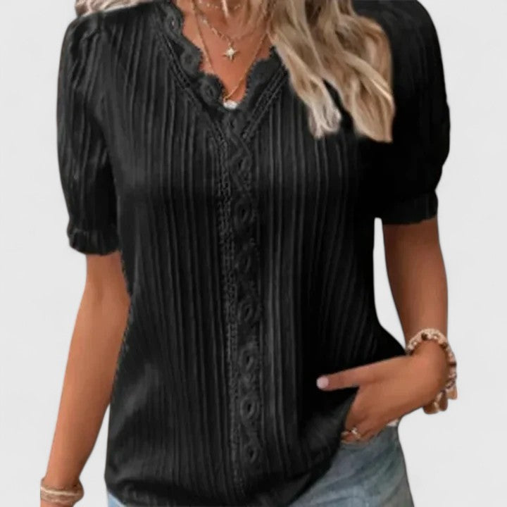 Avienne | V-Neck Blouse