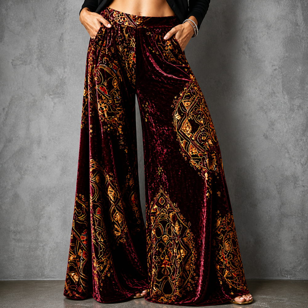 Maude - Coastal Boho™ Wide-Leg Pants