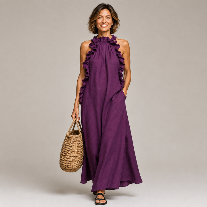 Arabella™ | Soft Ruffle Statement Maxi Dress