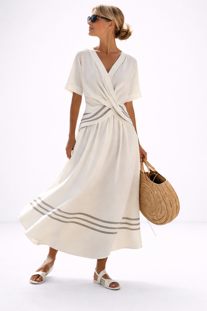 The Aria Striped Maxi Dress