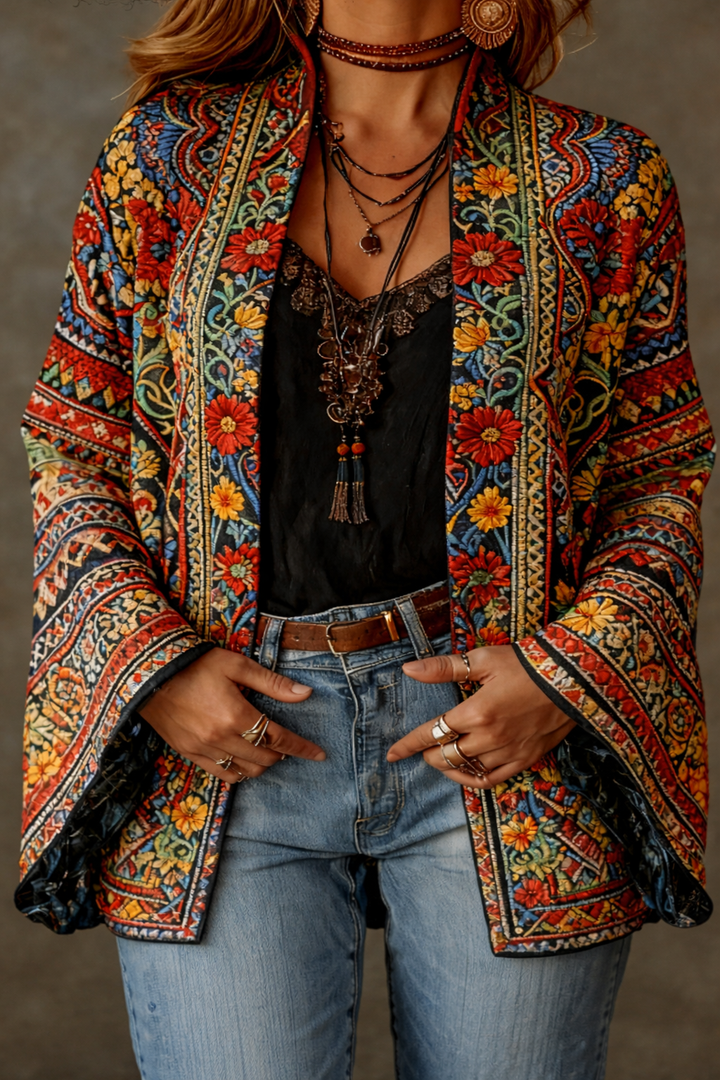 Kerrie - Premium Velvet-Touch Bohemian Kimono