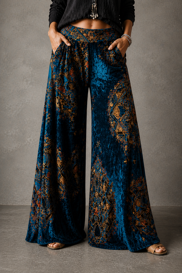 Maude - Coastal Boho™ Wide-Leg Pants