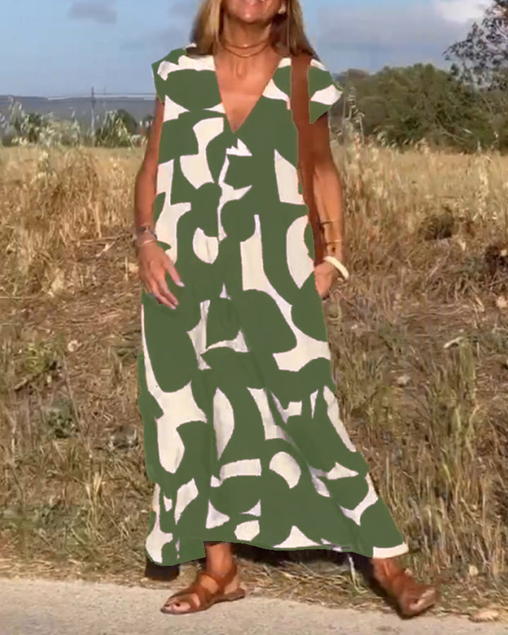 Nola | Elegant Print Dress