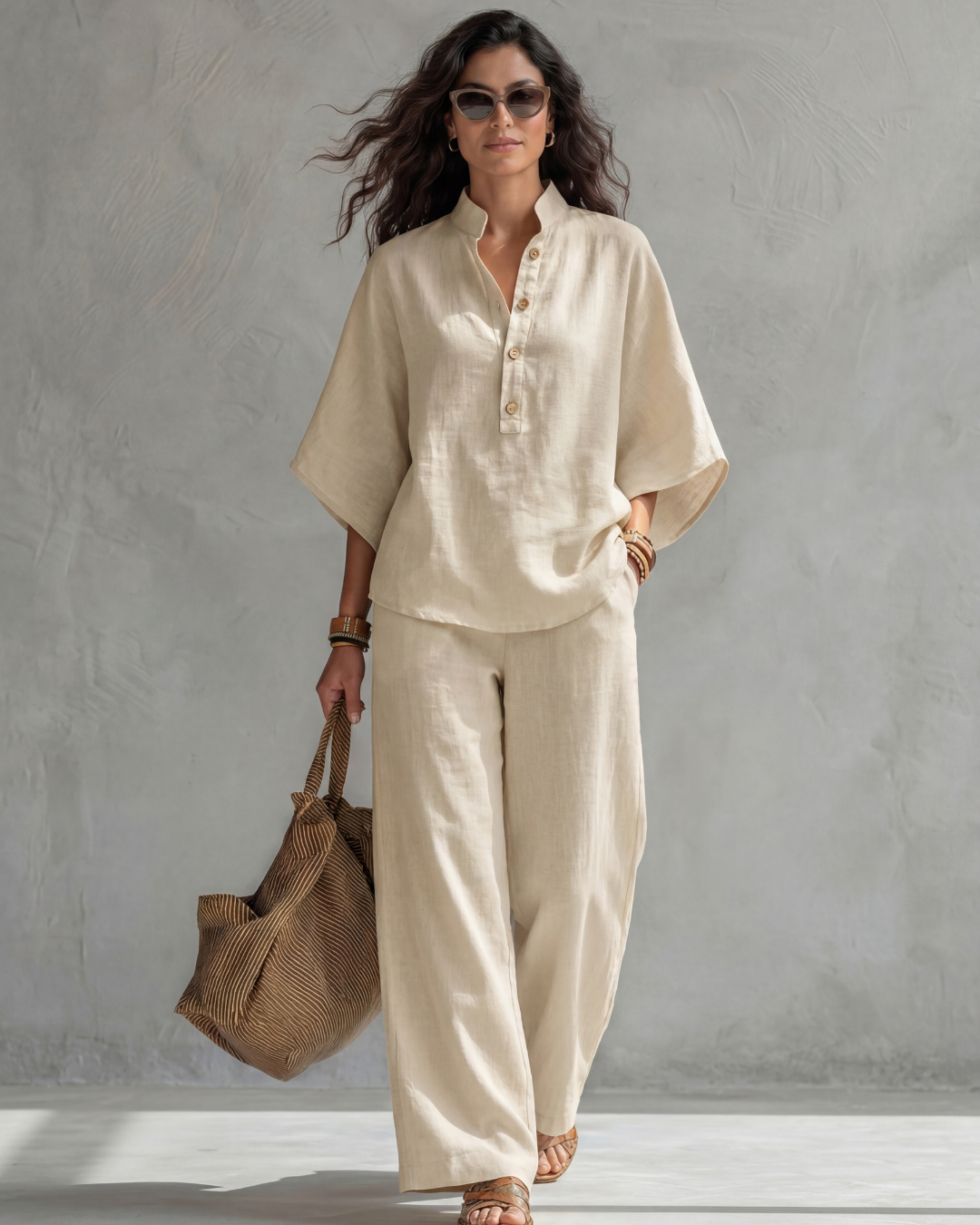 Elena Cotton Linen Set