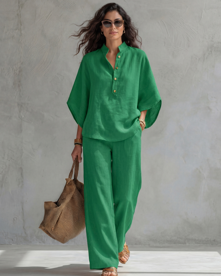 Elena Cotton Linen Set