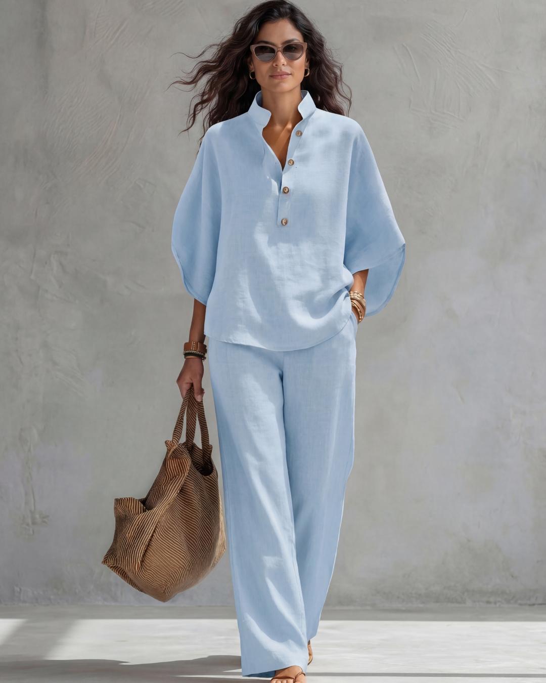 Elena Cotton Linen Set