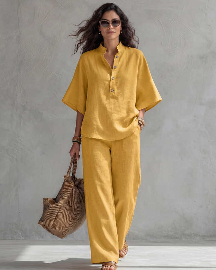 Elena Cotton Linen Set