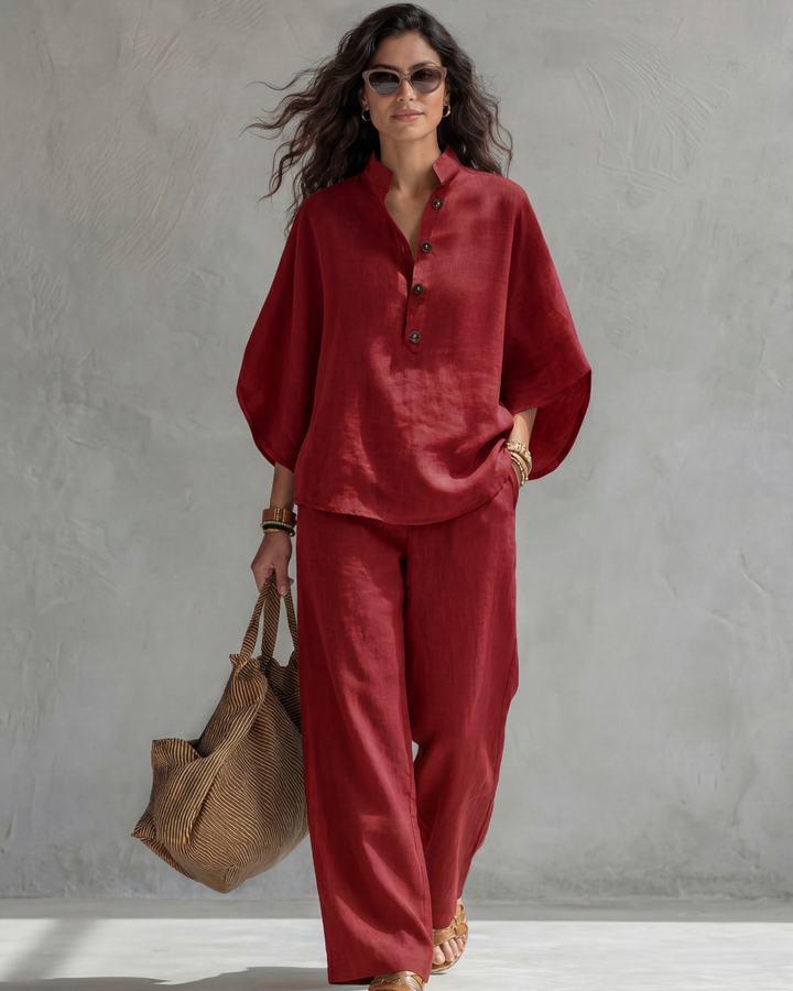 Elena Cotton Linen Set