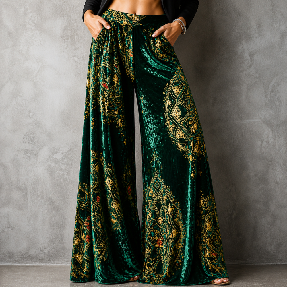 Maude - Coastal Boho™ Wide-Leg Pants