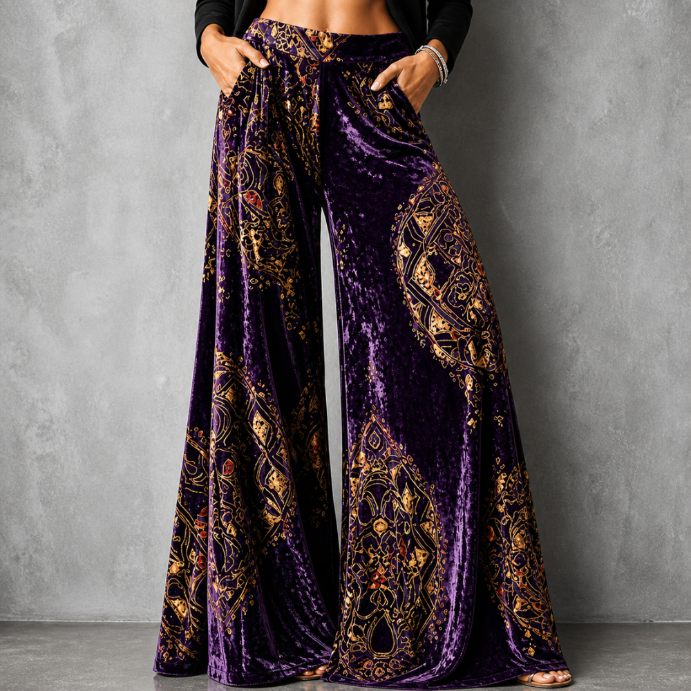 Maude - Coastal Boho™ Wide-Leg Pants