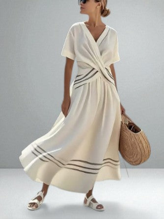 The Aria Striped Maxi Dress