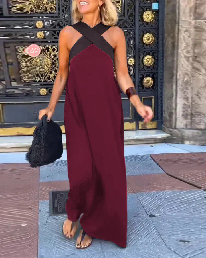 Quirine™ | Wrap-Front Maxi Dress