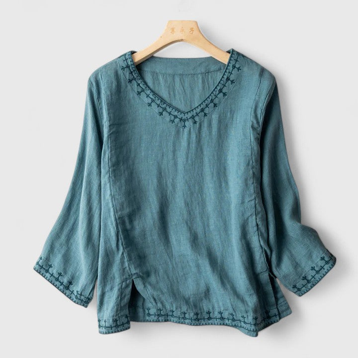 Taysia | V-Neck Blouse