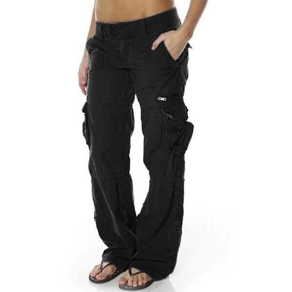 Women’s Wide Leg Cargo Pants | Multi Pockets