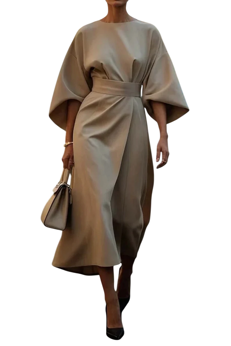 The Louise Lantern Sleeve Dress