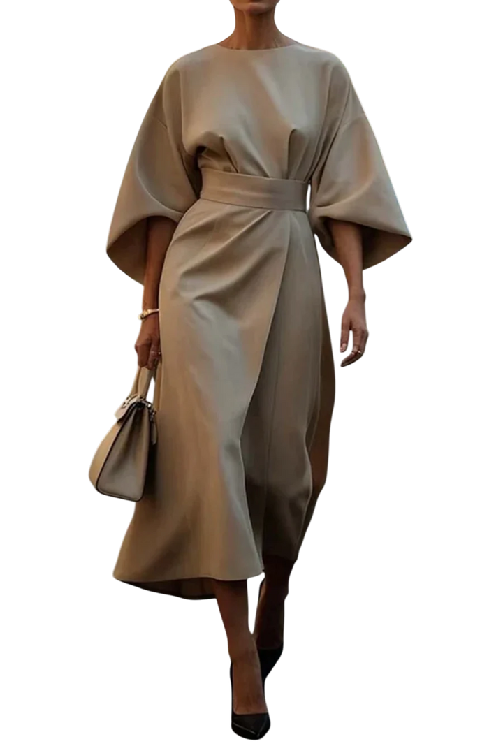 The Louise Lantern Sleeve Dress