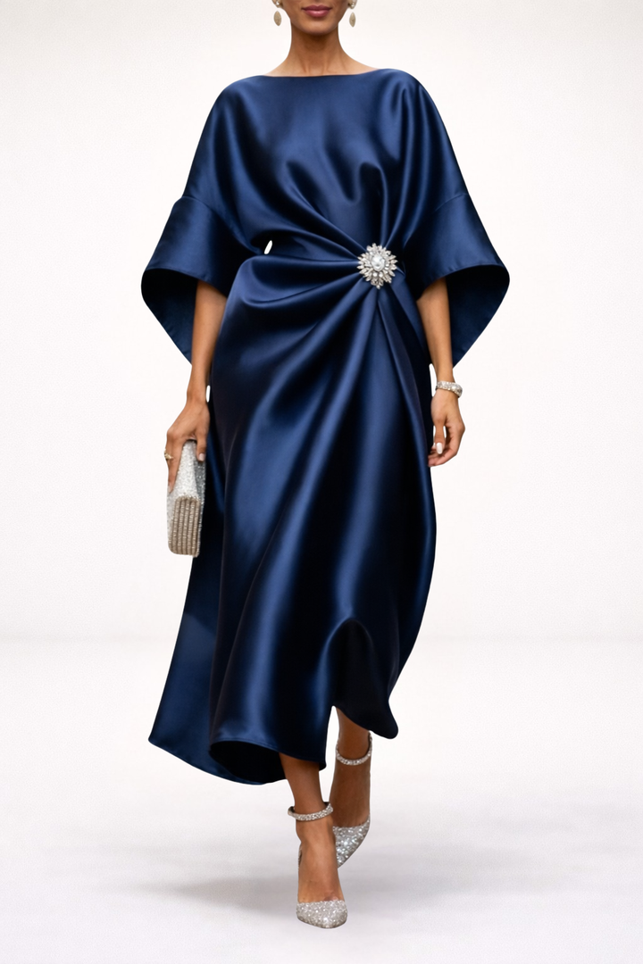 The Isadora Satin Maxi Dress