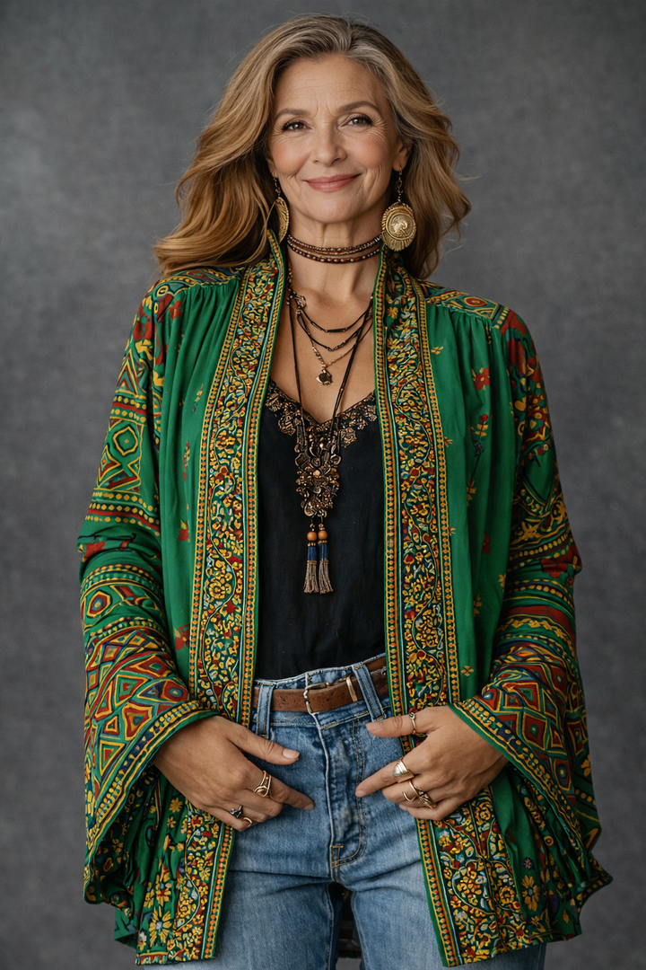 Kerrie - Premium Velvet-Touch Bohemian Kimono