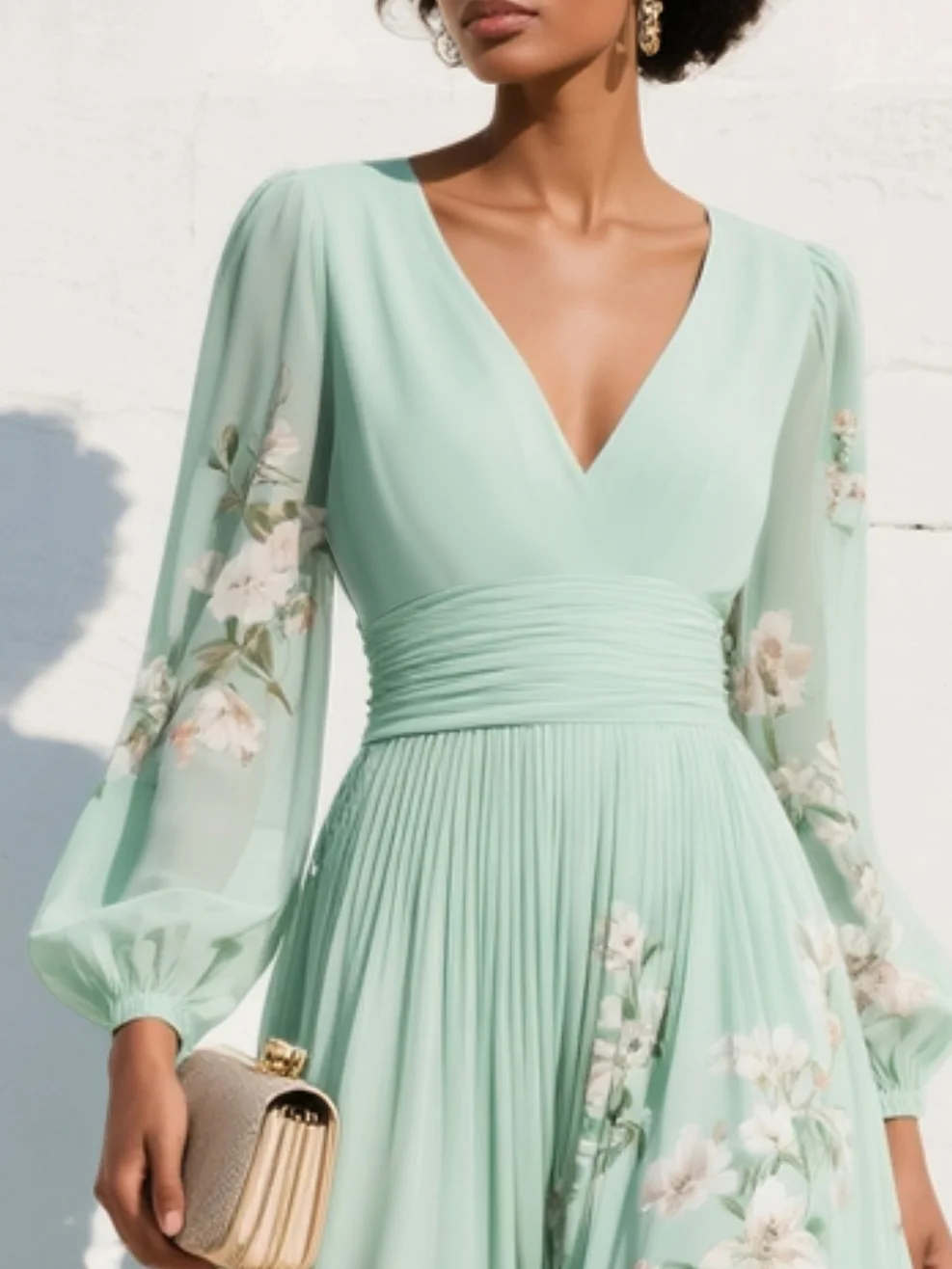 Olivia | Floral Elegance Midi Dress