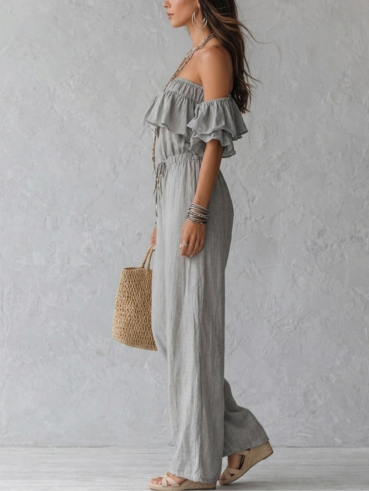 Noelle | Ruffled Off-Shoulder Set