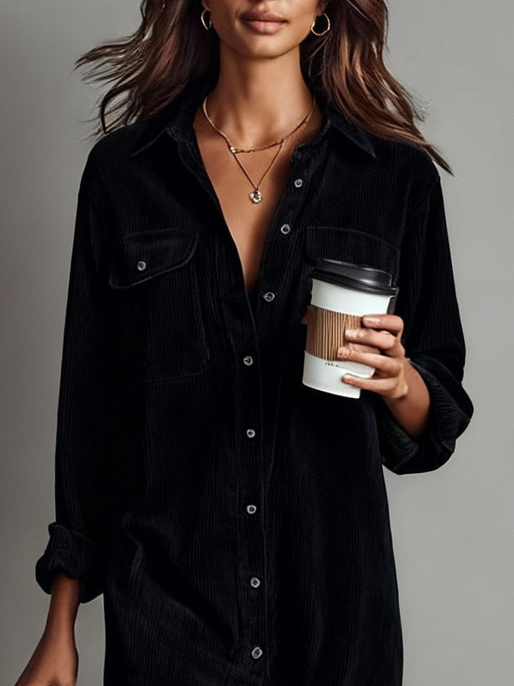 Sienna | Relaxed Button Midi Dress