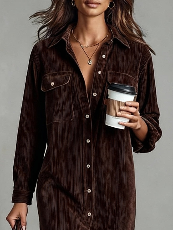 Sienna | Relaxed Button Midi Dress