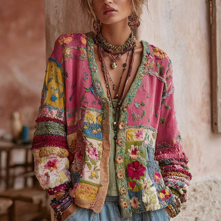 Galissa - Soft-Touch V-Neck Cardigan