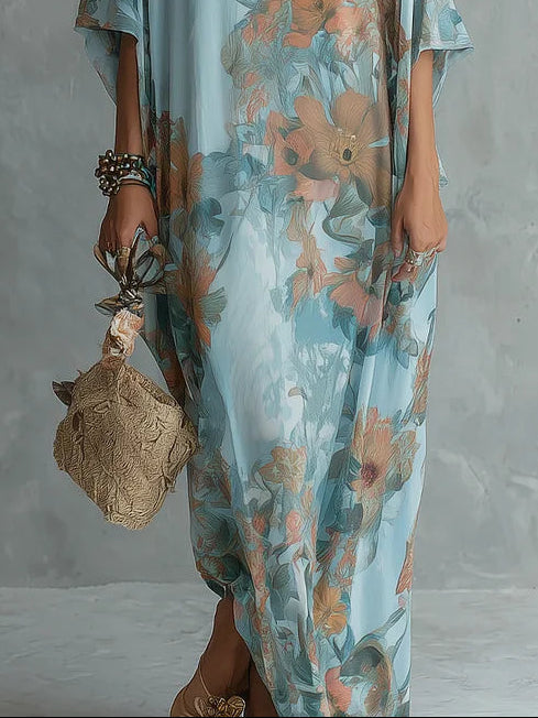 Luna | Relaxed Floral Kaftan Dress