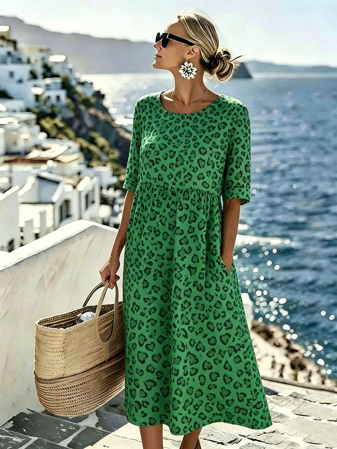 Sienna™ | Wild Grace Midi Dress