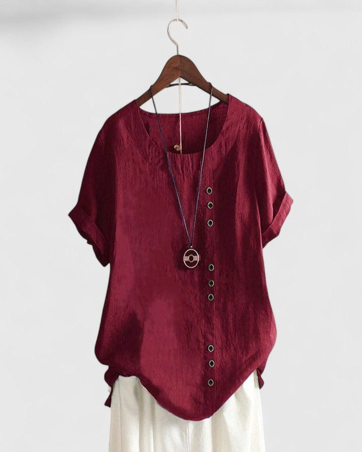Elisavie | Short Sleeve Blouse