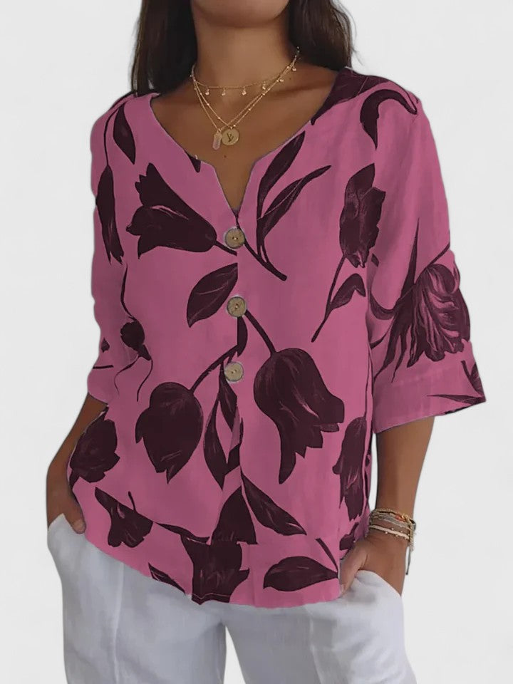 Laura | V-Neck Blouse