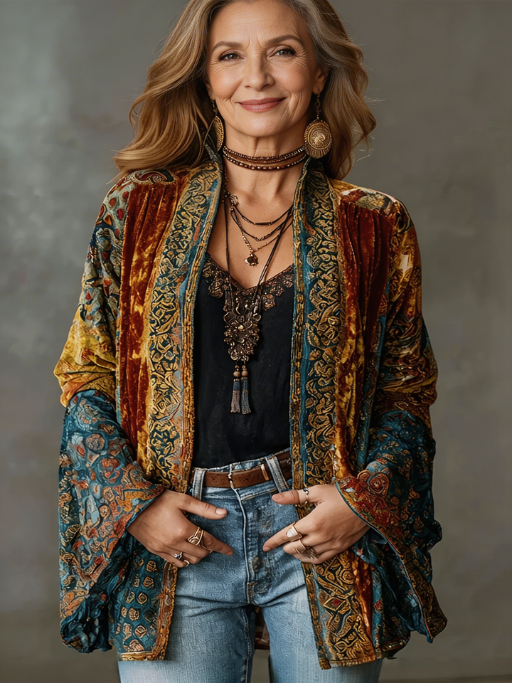 Kerrie - Premium Velvet-Touch Bohemian Kimono