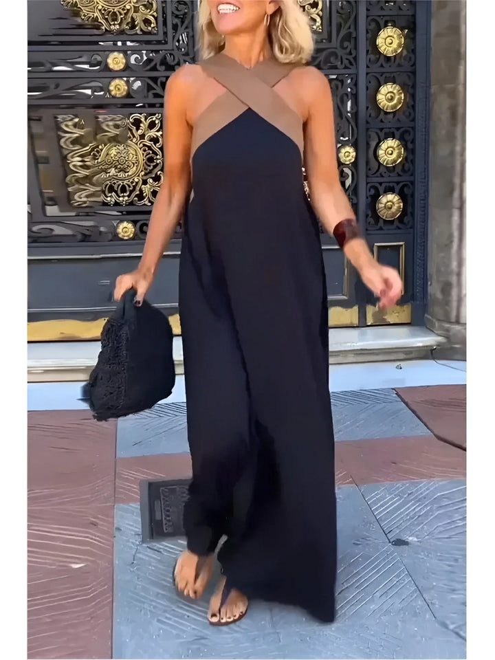 Quirine™ | Wrap-Front Maxi Dress