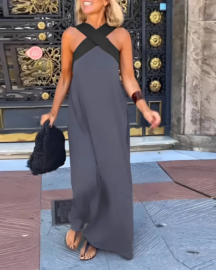 Quirine™ | Wrap-Front Maxi Dress