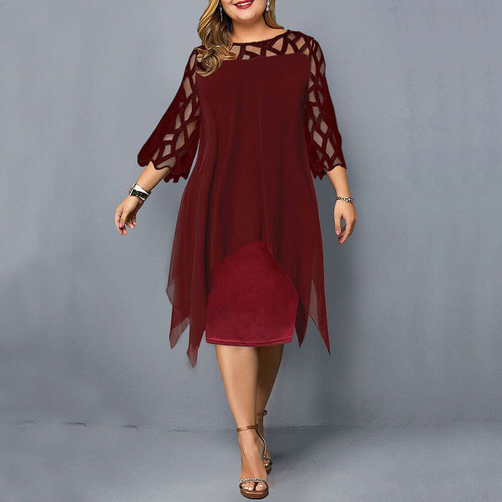 Kaycie | Chic Curvy Midi Dress